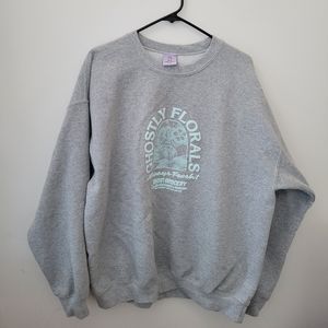 lonely ghost ghostly florals sweatshirt
